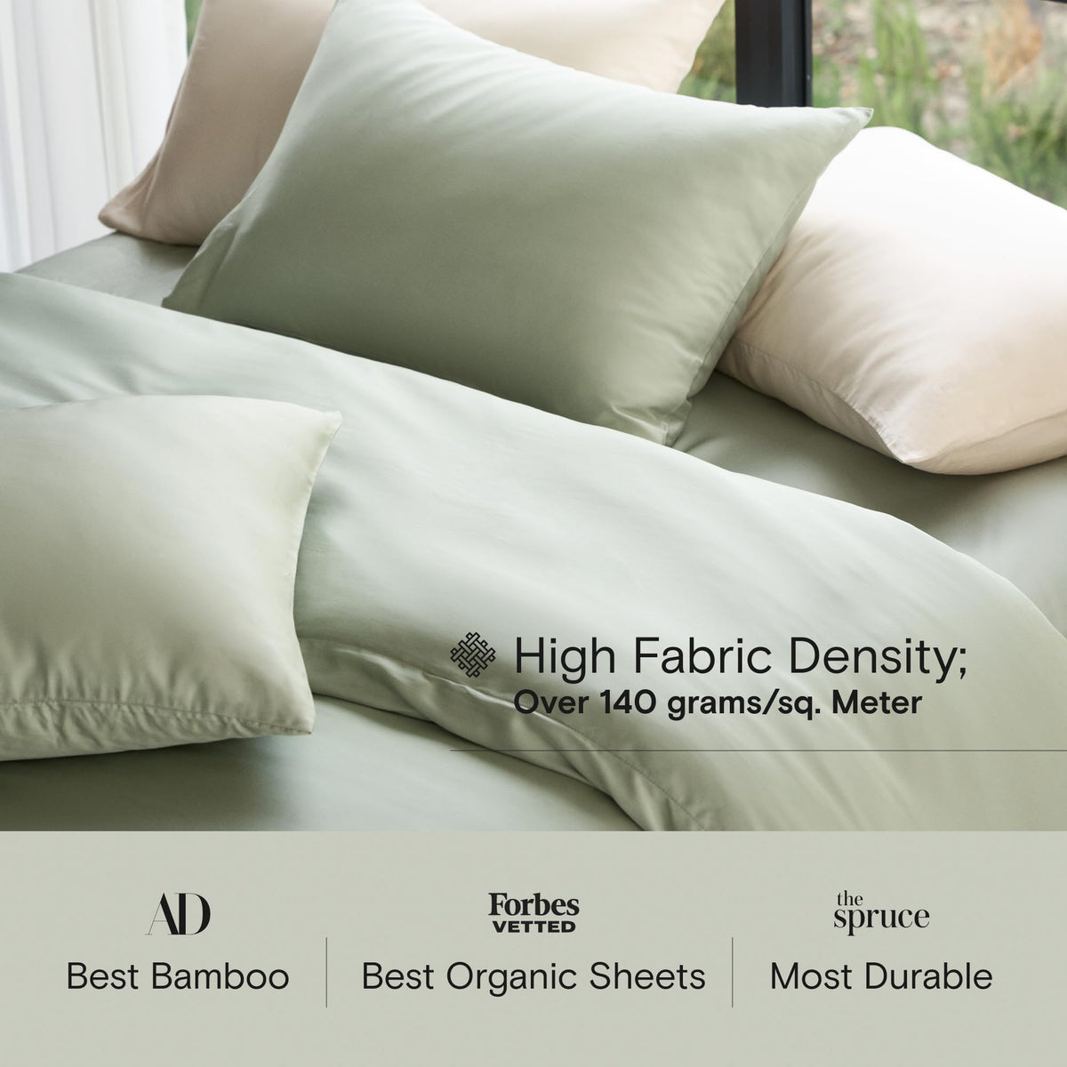 DOZ sheet set breathable weave shows moisture-wicking cooling for hot nights