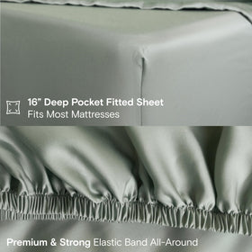DOZ sheet set packaging image emphasizes easy setup and protection