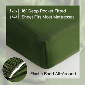 DOZ forest king sheet set moisture-wicking keeps you dry.