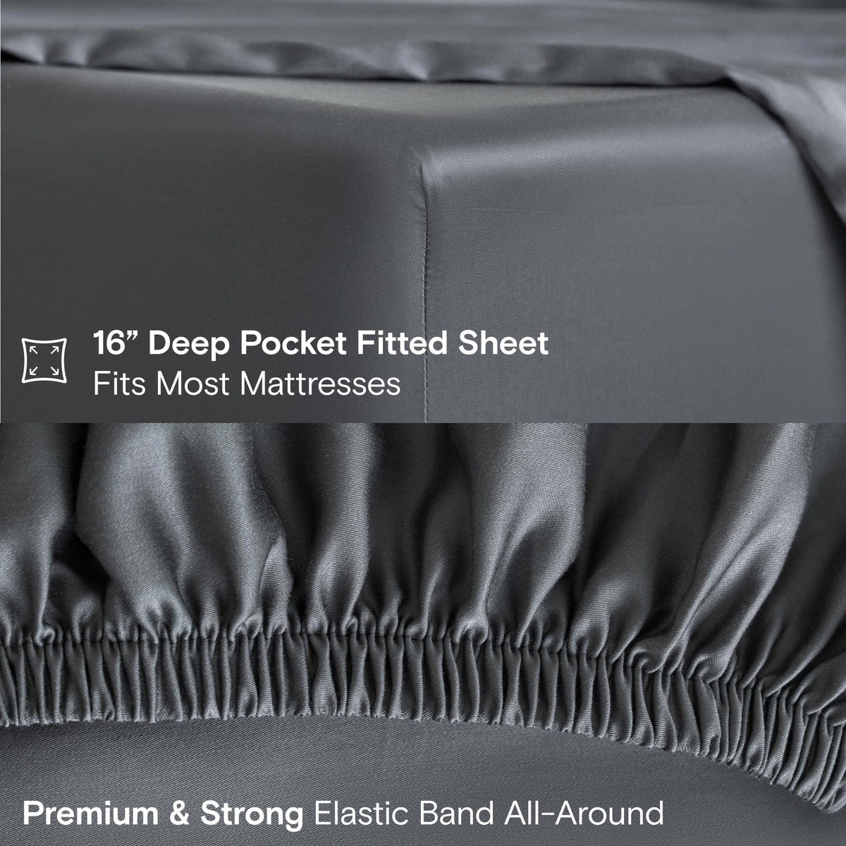DOZ sheet set organic certifications label emphasizes sustainable bamboo origin.