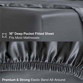 DOZ sheet set organic certifications label emphasizes sustainable bamboo origin.