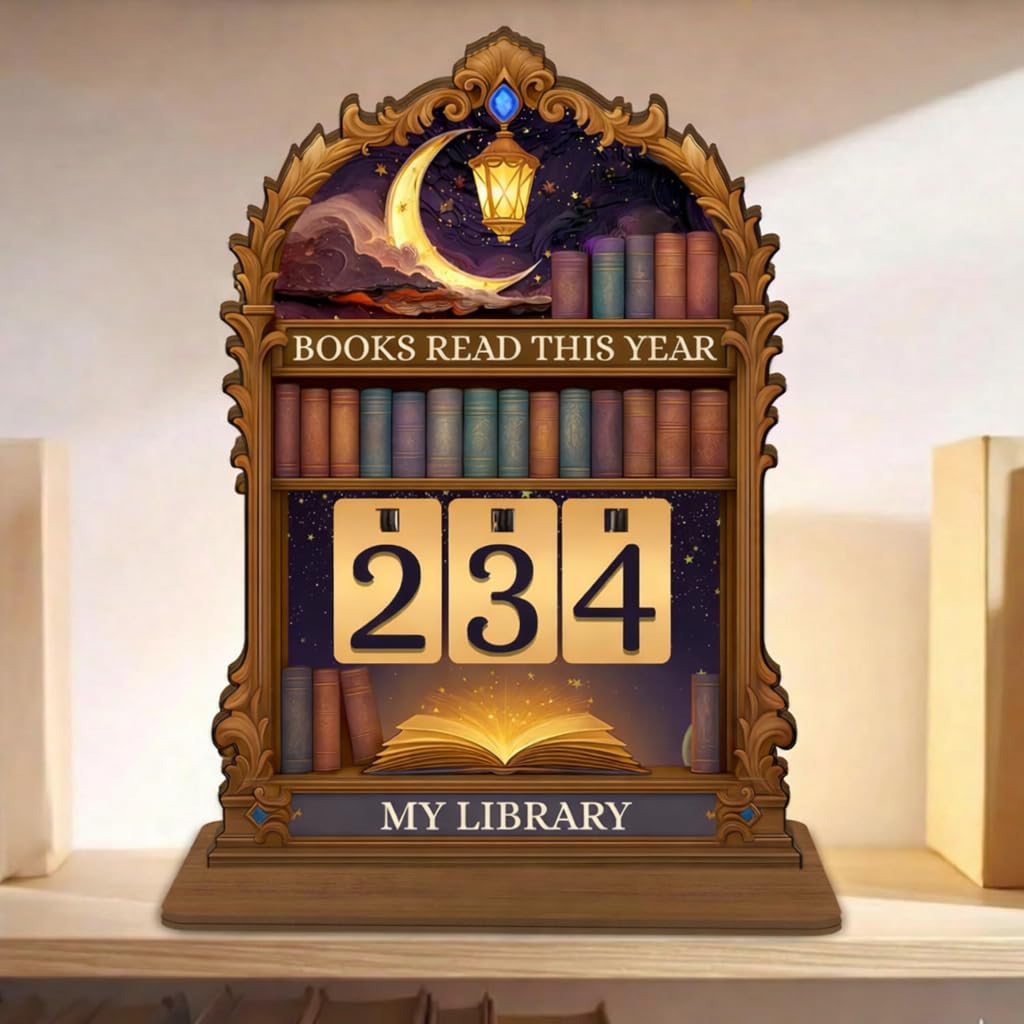 DPDN VN STORE Books Read This Year Counter close-up with rotating numbers for progress
