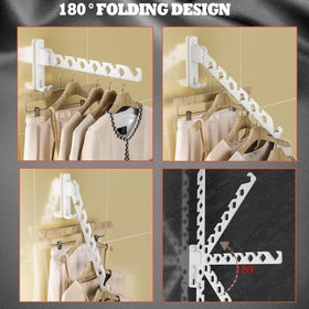 Dr.DJ aluminum wall mount hanger for durable garment storage.