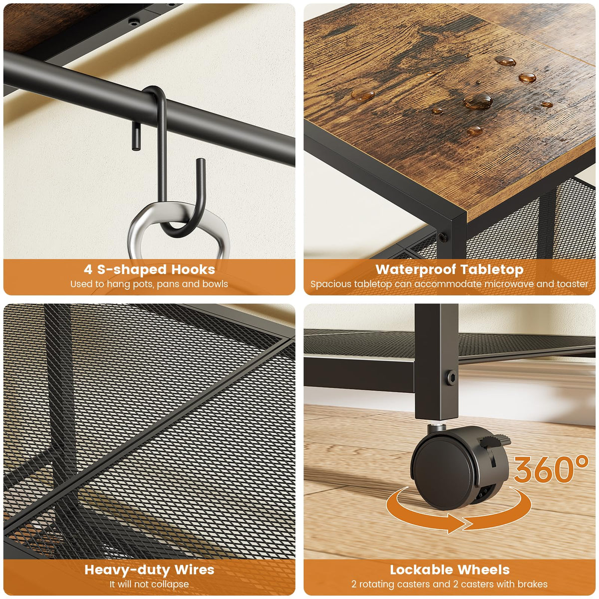 Draelibor mobile cart gliding between kitchen and dining area.