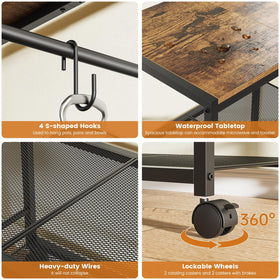 Draelibor mobile cart gliding between kitchen and dining area.