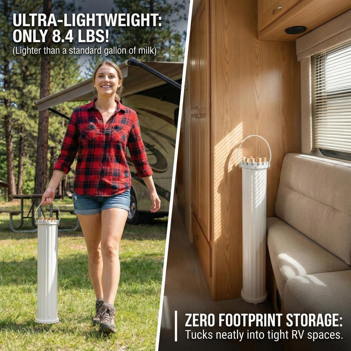 Draiovo windproof slots keep garments separated for even drying.