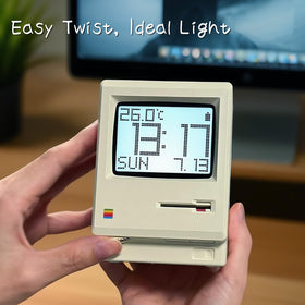 Dralaw Maclock floppy-disk accessories kit for nostalgic desk setup.