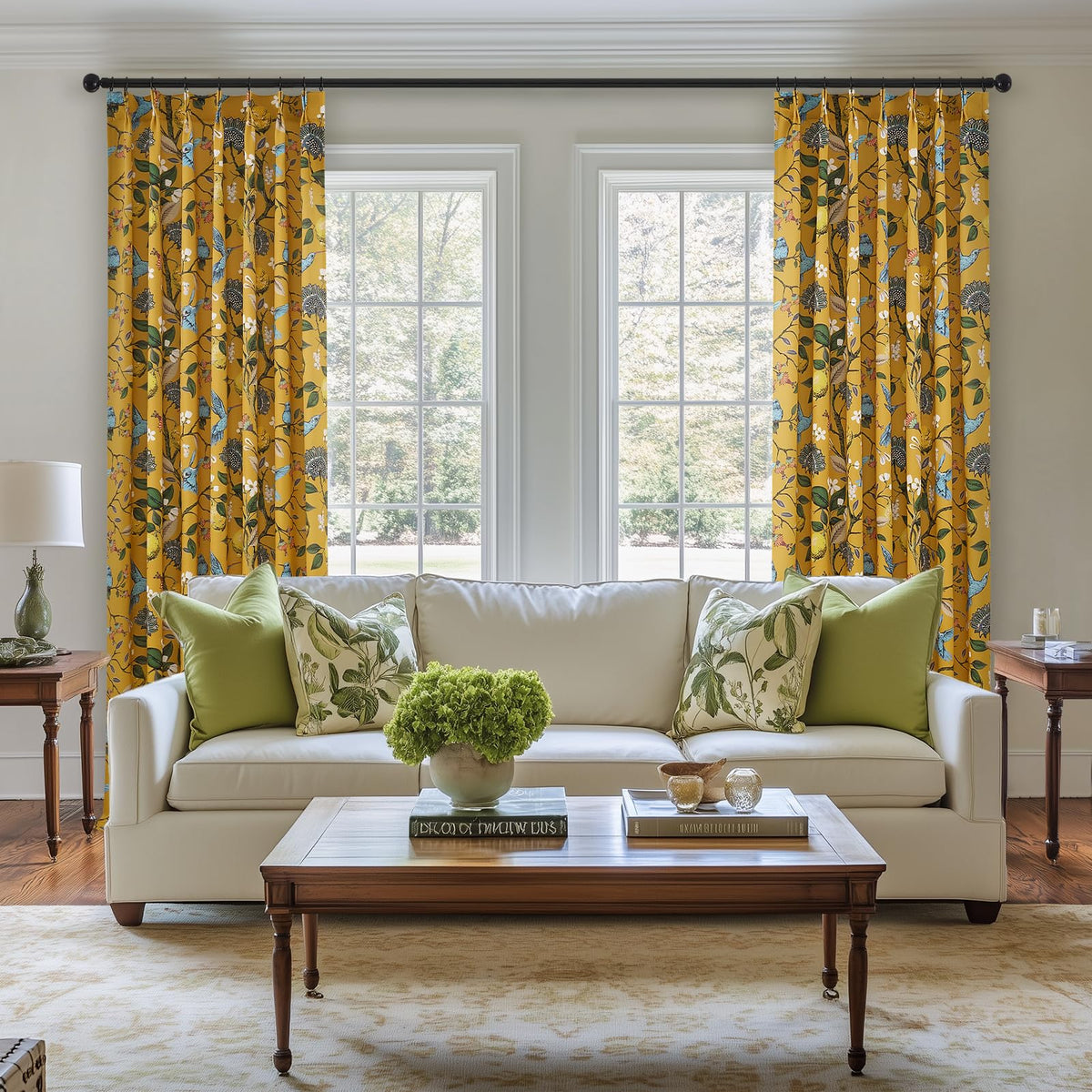 Drapenova pinch-pleat drapes showing elegant folds and fullness.