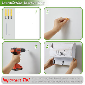 DRASTAR wall-mounted setup ready for easy entryway organization
