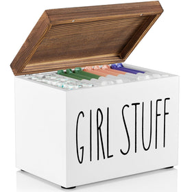 DRASTAR tampon holder for bathroom with discreet design keeps essentials within reach.