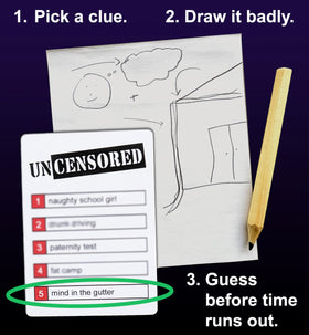Drawing Without Dignity drawing pad invites free-spirited doodling.