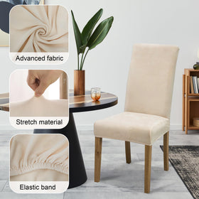 DREAHOTEXTIL chair cover with visible bottom elastic band enhances secure fit and stay-put design