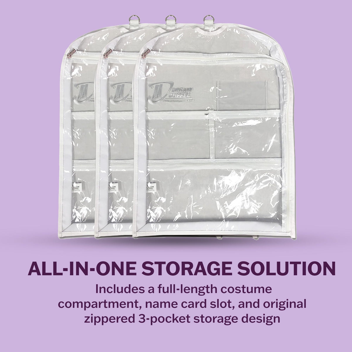 Dream Duffel bag features a name card slot for easy checks
