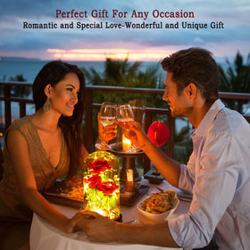 Dream of Flowers dual light modes illuminate the rose for versatile ambiance.