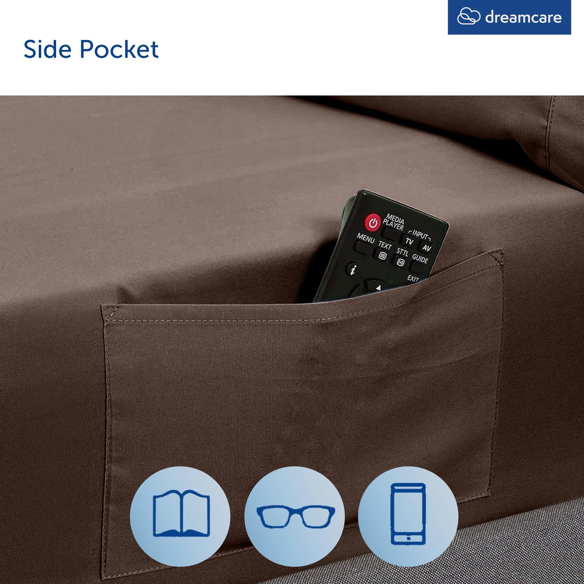 DREAMCARE 100% brushed microfiber feels ultra-soft and durable.
