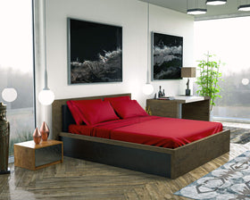 DREAMCARE burgundy hotel-style bedding for a luxe bedroom