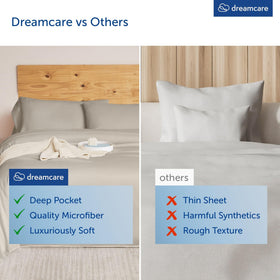 DREAMCARE care instructions and packaging emphasize durability and value