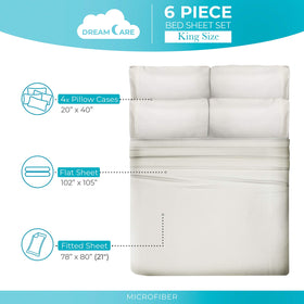 DreamCare deep-pocket fitted sheet demonstrating secure fit on thick mattresses.