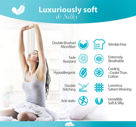 DREAMCARE easy-care king sheet drying quickly after washing
