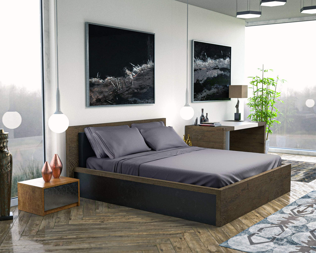 DREAMCARE gray color sheets complement modern bedroom decor
