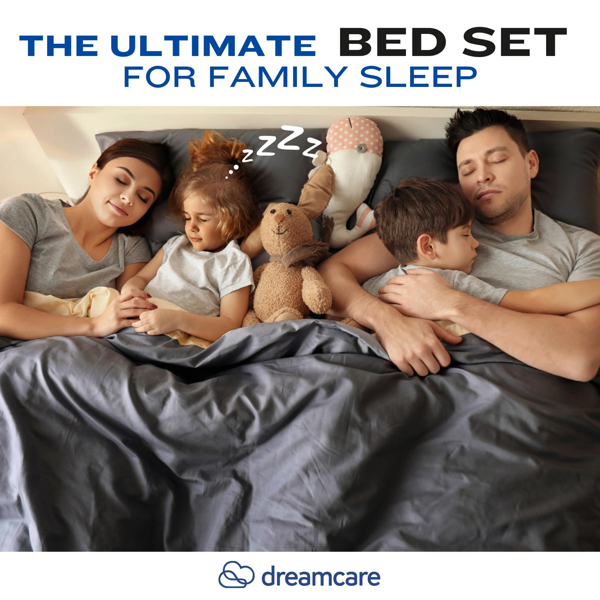 DREAMCARE soft brushed finish enhances comfort for peaceful sleep.
