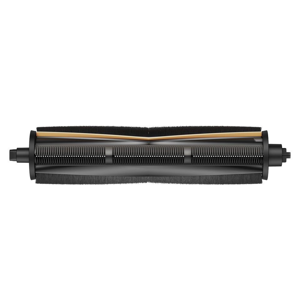 DREAME TriCut Brush mounted on a robot vacuum for pet-hair pickup.