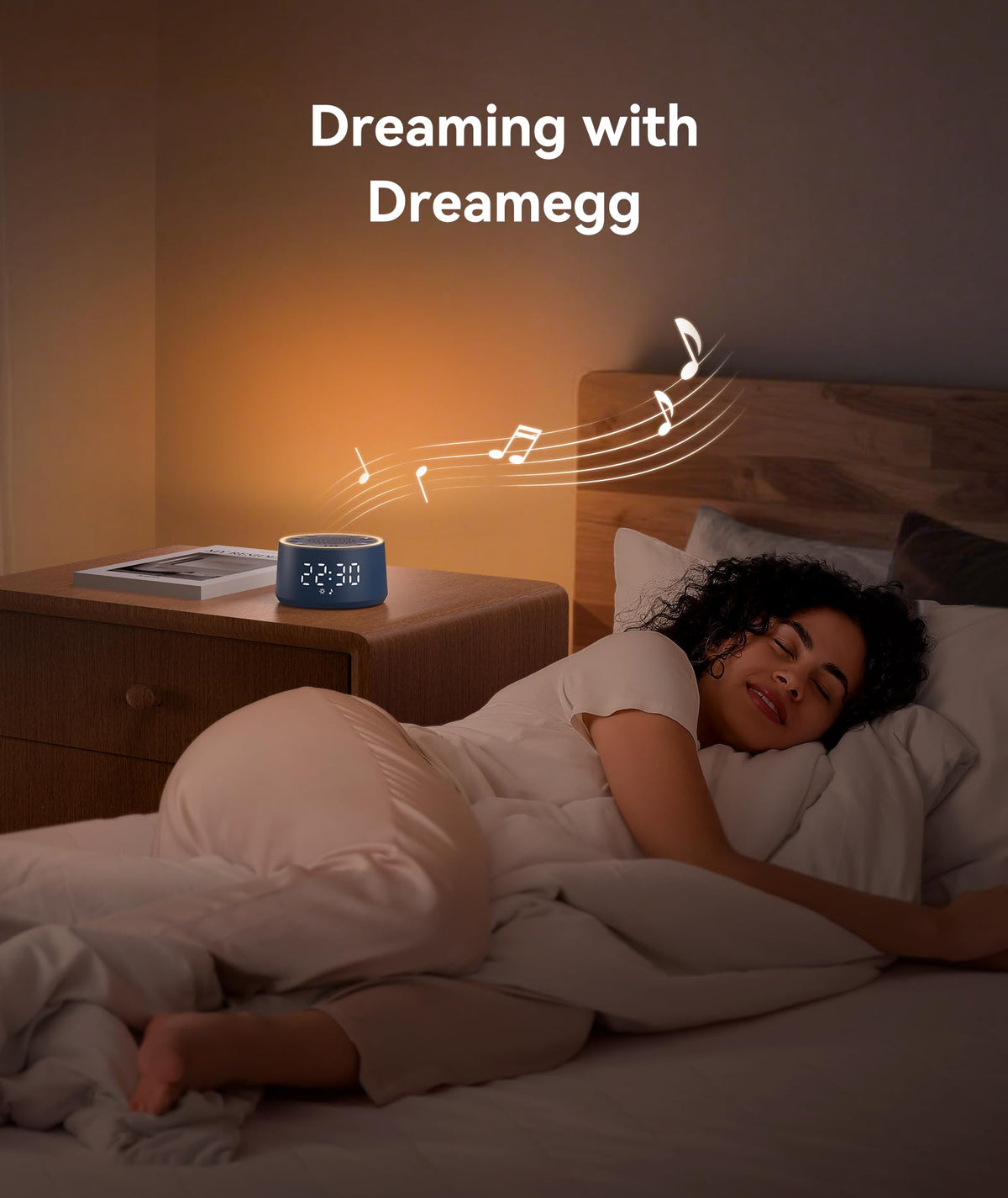 Dreamegg built-in alarm demonstrates gentle wake functionality