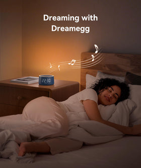 Dreamegg built-in alarm demonstrates gentle wake functionality