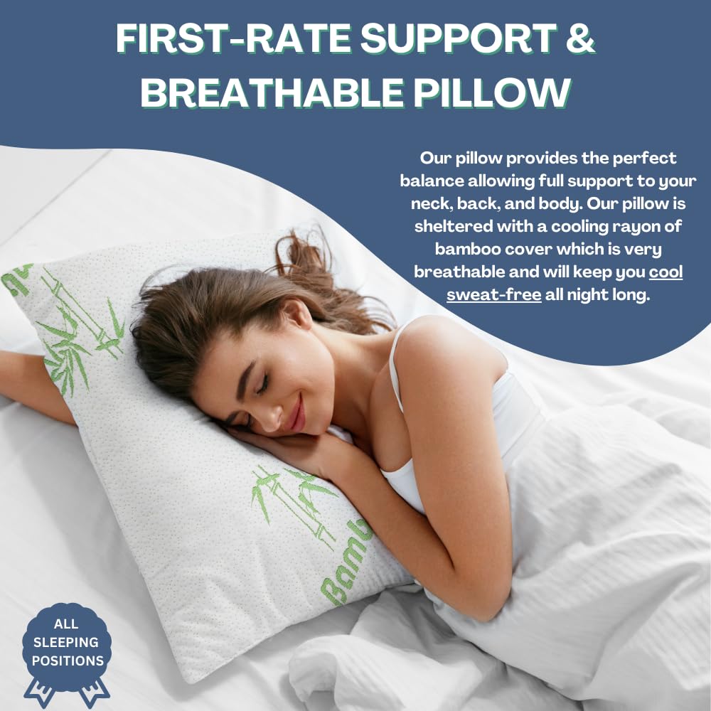DreamField Linen king pillow on bed displays neck and head support.
