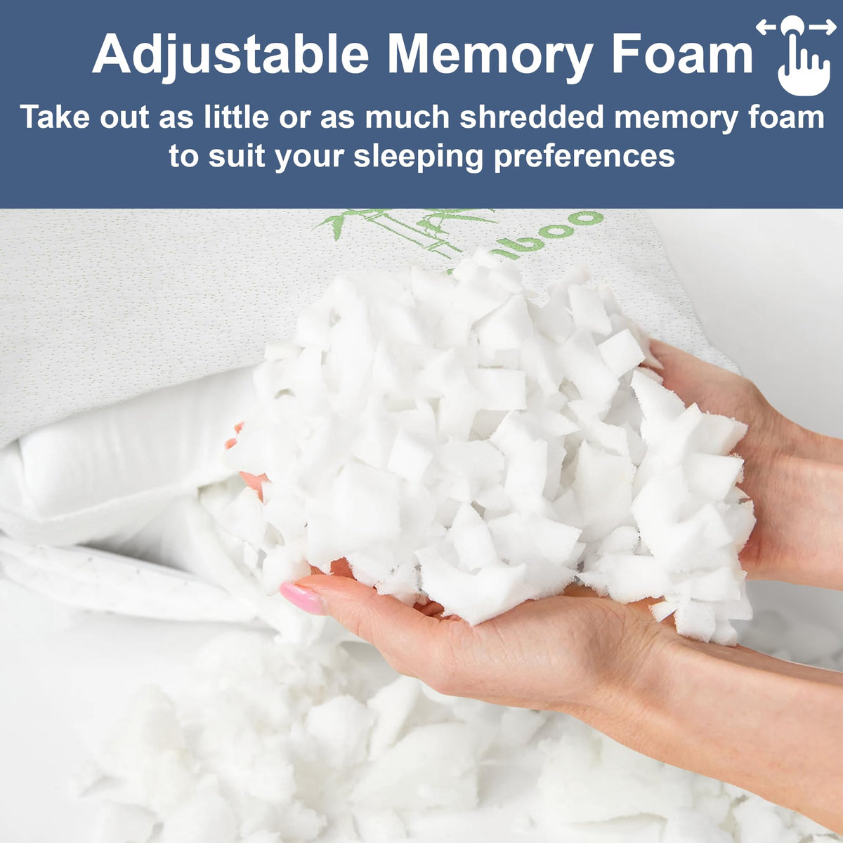 DreamField Linen king-size pillow set shown for back and side sleepers.