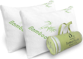 DreamField Linen memory foam pillow close-up reveals shredded fill for customized neck support.
