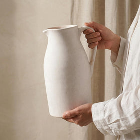 DREAMLOOM rustic vase designed for shelf or mantle display in cozy spaces.