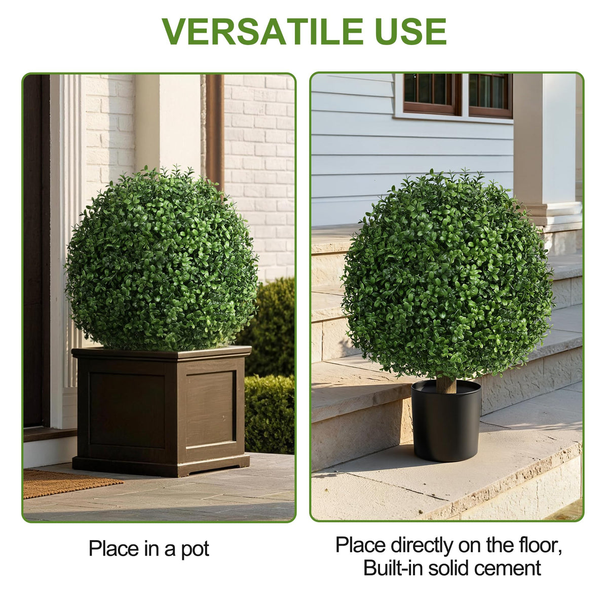 DREAMLOOM topiary closeup reveals textured leaves and natural curves.