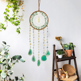 Dreamocean agate beads dream catcher adds calming decor to any space