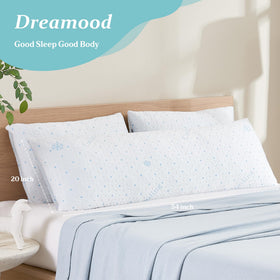 Dreamood 20x54-inch full body pillow supports spinal alignment