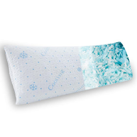 Dreamood cooling body pillow with ice silk side for cooler sleep