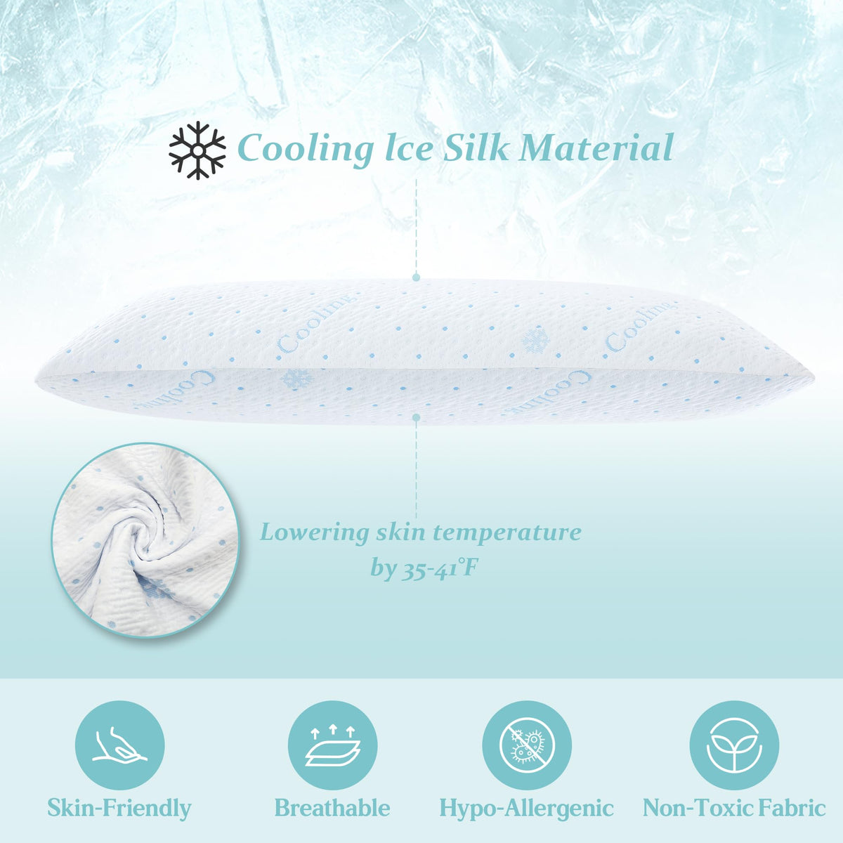 Dreamood hypoallergenic OEKO-TEX CertiPUR-US cover keeps materials safe