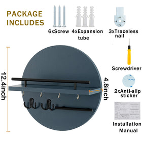 Dreampossible metal double and single hooks offer versatile hanging options.