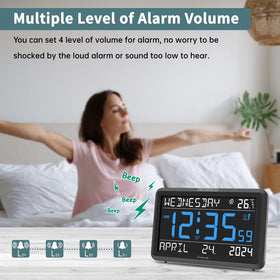 DreamSky clock with adjustable alarm volume for customizable wakeups.