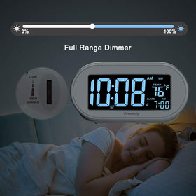 DreamSky alarm clock with ascending alarm and snooze for gradual wakeups.