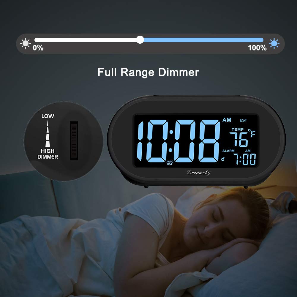 DreamSky alarm clock auto DST and time zone selection supports four US zones