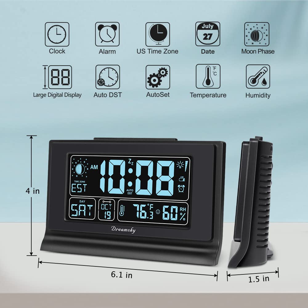 DreamSky bedside setup shown for easy morning routines.