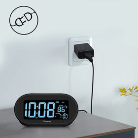 DreamSky alarm clock dimmer adjustable brightness eases nighttime viewing