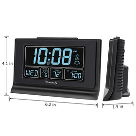 DreamSky alarm clock auto DST and time zone support matches your location