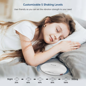 DreamSky alarm clock showing easy snooze button for extra minutes