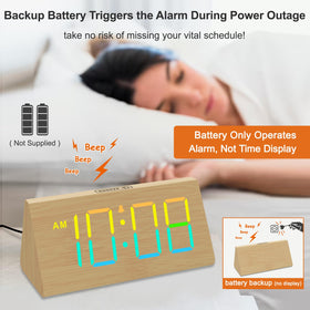 DreamSky alarm clock with loud adjustable volume for heavy sleepers.