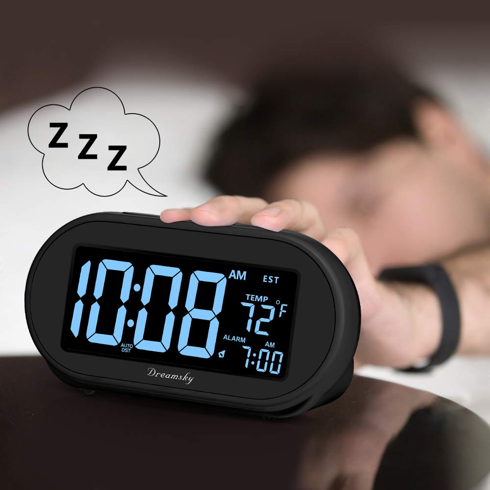 DreamSky alarm clock ascending snooze helps you wake gradually with eight minute repeats