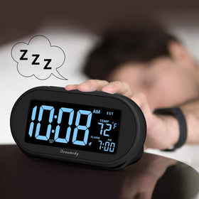DreamSky alarm clock ascending snooze helps you wake gradually with eight minute repeats