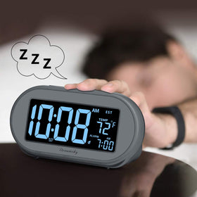 DreamSky alarm clock USB port for charging a device while you sleep.