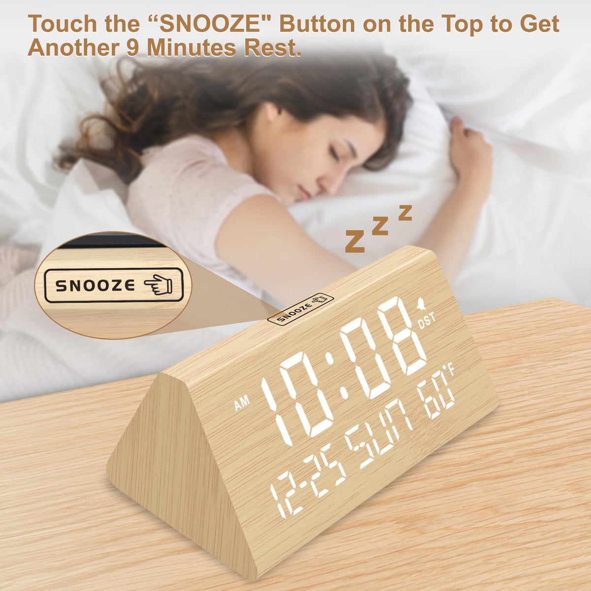 DreamSky alarm snooze button for quick extra minutes.